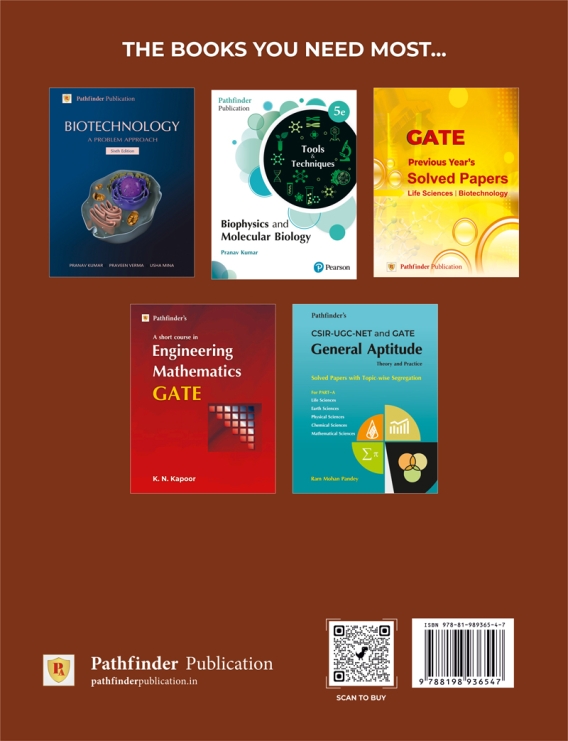 GATE Biotechnology Practice Book – Topic-Wise MCQs, MSQs & PYQs